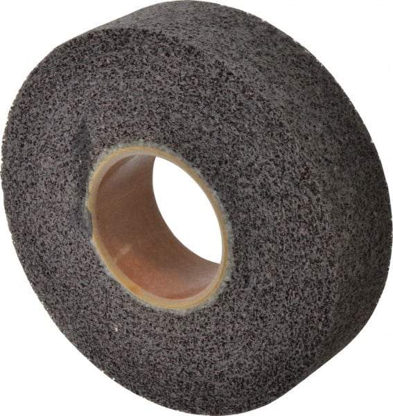 Brite Star - 8" Diam, 2" Face Width, 3" Center Hole, Medium Grade, Aluminum Oxide Deburring Wheel - Convolute, Hard Density 8 Grade, 4,500 RPM - A1 Tooling