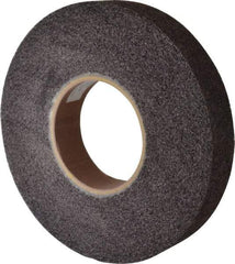 Brite Star - 12" Diam, 2" Face Width, 5" Center Hole, Medium Grade, Aluminum Oxide Deburring Wheel - Convolute, Soft Density 5 Grade, 3,000 RPM - A1 Tooling