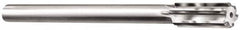 Made in USA - 7/16" Carbide-Tipped 6 Flute Chucking Reamer - Straight Flute, 1-3/4" Straight Shank, 1-3/4" Flute Length, 7" OAL - A1 Tooling