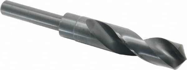 Chicago-Latrobe - 53/64" Drill, 118° Point, High Speed Steel Silver Deming & Reduced Shank Drill Bit - A1 Tooling