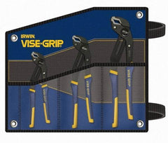 Irwin - 3 Piece GrooveLock Plier Set - Comes in Tool Roll - A1 Tooling