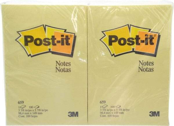 3M - 100 Sheet, 4 x 6", Note Pad/Writing Pad/Notebook - Yellow - A1 Tooling