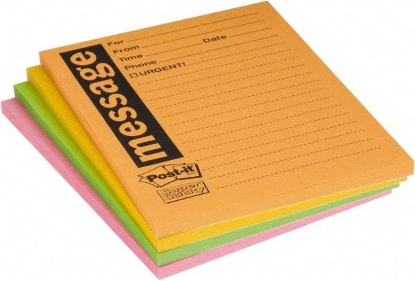 3M - 90 Sheet, 4 x 5", Note Pad/Writing Pad/Notebook - Yellow - A1 Tooling