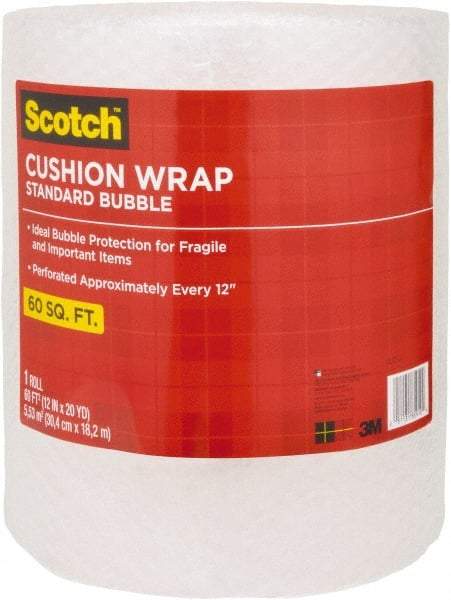 3M - 60' Long x 12" Wide, Cushion Wrap - Clear - A1 Tooling