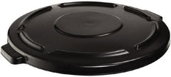 Rubbermaid - Round Lid for Use with 20 Gal Round Trash Cans - Black, Plastic, For 2620 Brute Trash Cans - A1 Tooling