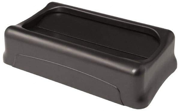 Rubbermaid - Rectangle Lid for Use with 23 Gal Rectangular Trash Cans - Black, Plastic, For Slim Jim Trash Cans - A1 Tooling