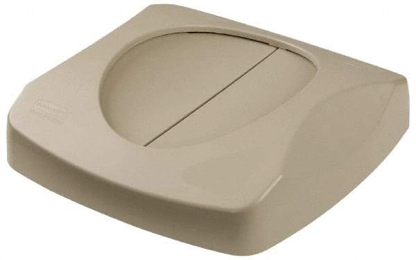 Rubbermaid - Square Lid for Use with 23 Gal Square Trash Cans - Beige, Plastic, For 3569-07 & 3569-88 - A1 Tooling