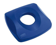 Rubbermaid - Square Lid for Use with 23 Gal Square Recycle Containers - Blue, Plastic, For 3569 - A1 Tooling