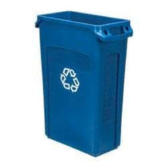 Rubbermaid - 23 Gal Blue Rectangle Recycling Container - 30" High x 22" Long x 11" Wide - A1 Tooling