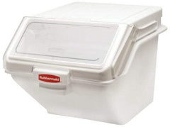 Rubbermaid - Rectangular, White Polyethylene Food Bin - 23-1/2" High x 16.9" Wide x 19.2" Long - A1 Tooling