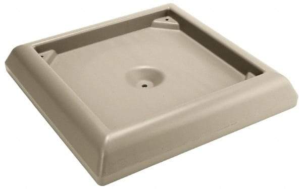 Rubbermaid - Beige Plastic Weighted Base - Compatible with 45 & 65 Gal Containers, 24-1/2" Long, 6" High - A1 Tooling