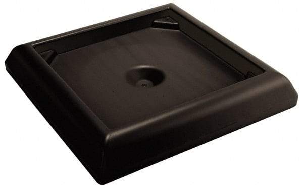 Rubbermaid - Black Plastic Weighted Base - Compatible with 45 & 65 Gal Containers, 24-1/2" Long, 6" High - A1 Tooling