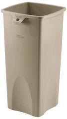 Rubbermaid - 23 Gal Beige Square Trash Can - Polyethylene, 30.9" High x 16-1/2" Long x 15-1/2" Wide - A1 Tooling