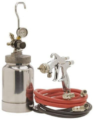 Binks - High Volume/Low Pressure Paint Spray Gun - 2 Qt Capacity, 50 Max psi, 10 to 14 CFM, For Adhesives, Enamels, Epoxies, Lacquers, Latex, Polyurethanes, Primers, Sealers, Stains, Varnishes - A1 Tooling