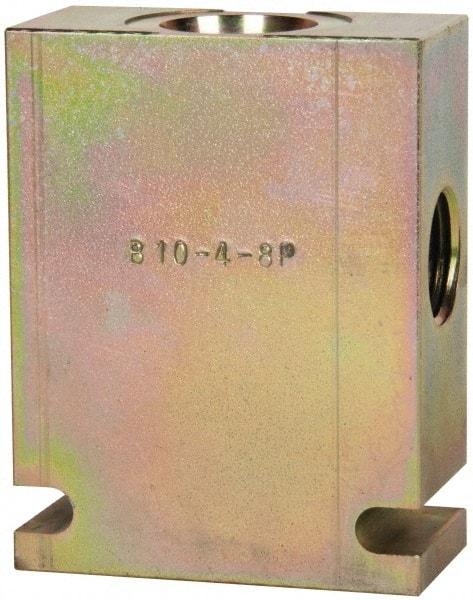 Parker - 37.5 GPM 1/2 Inlet Steel Hydraulic Control Valve - 7/8-14 Thread, C10-4 Cavity, 1-1/4" Wide x 2-1/2" Long - A1 Tooling