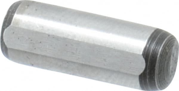 Value Collection - 6mm Diam x 16mm Pin Length Alloy Steel Pull Out Dowel Pin - C 57-63 Hardness, 1 Rounded & 1 Threaded End - A1 Tooling