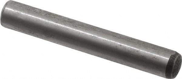 Value Collection - 6mm Diam x 40mm Pin Length Alloy Steel Pull Out Dowel Pin - C 57-63 Hardness, 1 Rounded & 1 Threaded End - A1 Tooling