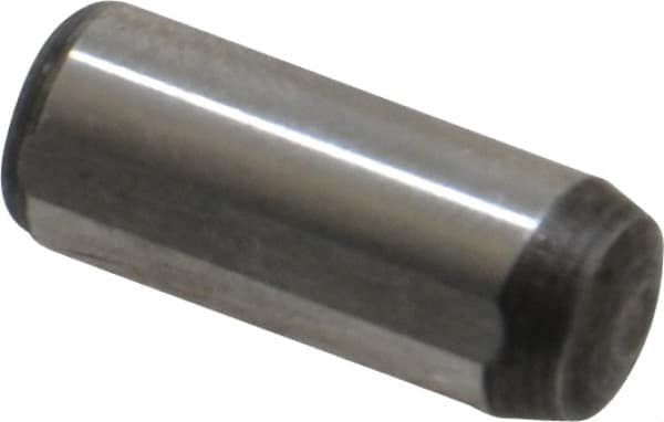 Value Collection - 8mm Diam x 20mm Pin Length Alloy Steel Pull Out Dowel Pin - C 57-63 Hardness, 1 Rounded & 1 Threaded End - A1 Tooling