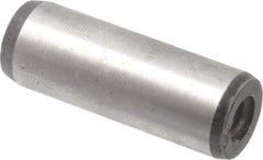 Value Collection - 12mm Diam x 35mm Pin Length Alloy Steel Pull Out Dowel Pin - C 57-63 Hardness, 1 Rounded & 1 Threaded End - A1 Tooling