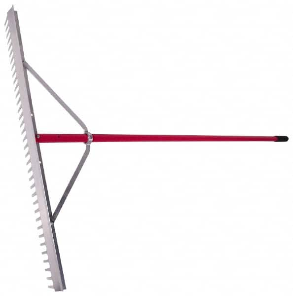 Razor-Back - Landscape Rake with 66" Straight Aluminum Handle - 36" Blade Width, 36 Tines, 4" Tine Length - A1 Tooling