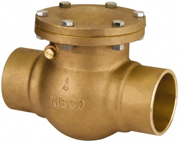 NIBCO - 3" Bronze Check Valve - Bolted Bonnet, Soldered x Soldered, 300 WOG - A1 Tooling