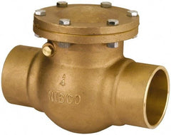 NIBCO - 2-1/2" Bronze Check Valve - Bolted Bonnet, Soldered x Soldered, 300 WOG - A1 Tooling