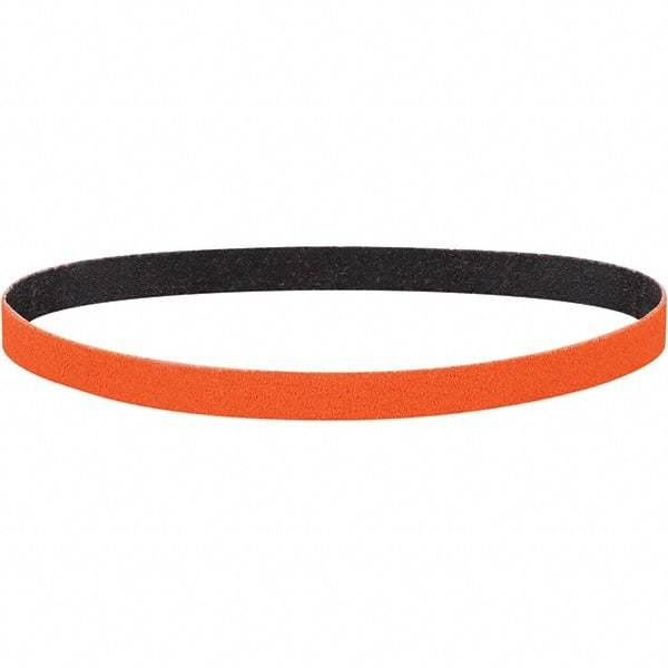 Dynabrade - 1/2" Wide x 18" OAL, 60 Grit, Ceramic Abrasive Belt - Ceramic, Coated, Y Weighted Cloth Backing, Wet/Dry - A1 Tooling