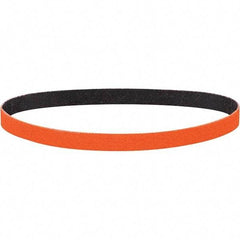 Dynabrade - 1/2" Wide x 18" OAL, 60 Grit, Ceramic Abrasive Belt - Ceramic, Coated, Y Weighted Cloth Backing, Wet/Dry - A1 Tooling