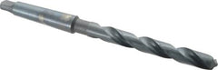 Chicago-Latrobe - 19/32", 2MT 118° Point High Speed Steel Taper Shank Drill Bit - Oxide Finish, 4-7/8" Flute Length, 8-3/4" OAL, Spiral Flute, Series 110 - A1 Tooling