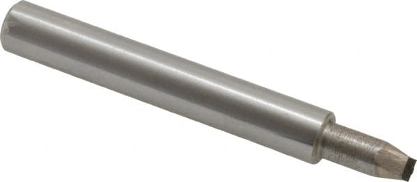 Made in USA - 0.032" Max Concave Radius Single Point Diamond Dresser - 2" Long x 3/8" Shank Diam - A1 Tooling