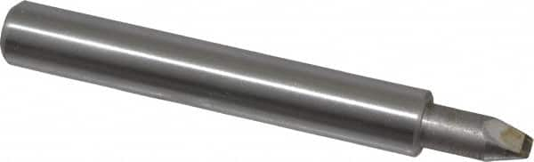 Made in USA - 1/16" Max Concave Radius Single Point Diamond Dresser - 2" Long x 3/8" Shank Diam - A1 Tooling