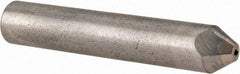 Made in USA - 1/4 Carat Natural Chisel Single Point Diamond Dresser - 2-1/2" Long x 7/16" Shank Diam, 60° Included Angle - A1 Tooling