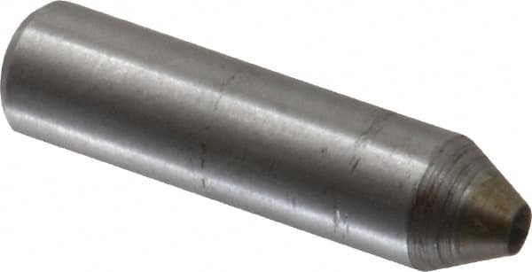 Made in USA - 1" Long x 1/4" Shank Diam Thread Single Point Diamond Dresser - 75° Included Angle - A1 Tooling