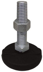 Gibraltar - 5/8-11 Bolt Thread, Studded Pivotal Stud Mount Leveling Pad & Mount - 10,000 Max Lb Capacity, 5" Base Diam - A1 Tooling