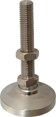 Gibraltar - 3/4-10 Bolt Thread, Studded Pivotal Stud Mount Leveling Pad & Mount - 7,400 Max Lb Capacity, 3" Base Diam - A1 Tooling