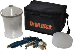 DeVilbiss - Siphon Feed High Volume/Low Pressure Paint Spray Gun - 24 oz Capacity, 100 Max psi, 13 to 23 CFM, For Enamels, Epoxies, Lacquers, Polyurethanes, Primers, Sealers, Stains, Varnishes - A1 Tooling