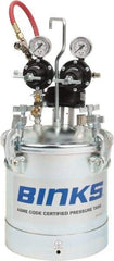 Binks - Paint Sprayer Pressure Tank - 2.8 Gallon Pressure Pot with Agitator and 2 Regulators, Compatible with Pressure Tank and Spray Guns - A1 Tooling