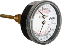 Winters - 2-1/2" Dial, 1/4 Thread, 0-75 Scale Range, Pressure Gauge - Lower Connection Mount, Accurate to 0.03% of Scale - A1 Tooling