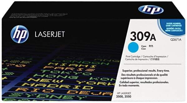 Hewlett-Packard - Cyan Toner Cartridge - Use with HP Color Laser Jet 3500, 3550 - A1 Tooling