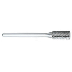 ‎SA-51 -1/4 × 1/2 LOC × 1/8 Shank × 1-1/2 OAL Cylindrical Carbide Medium Tough Cut Burr - A1 Tooling