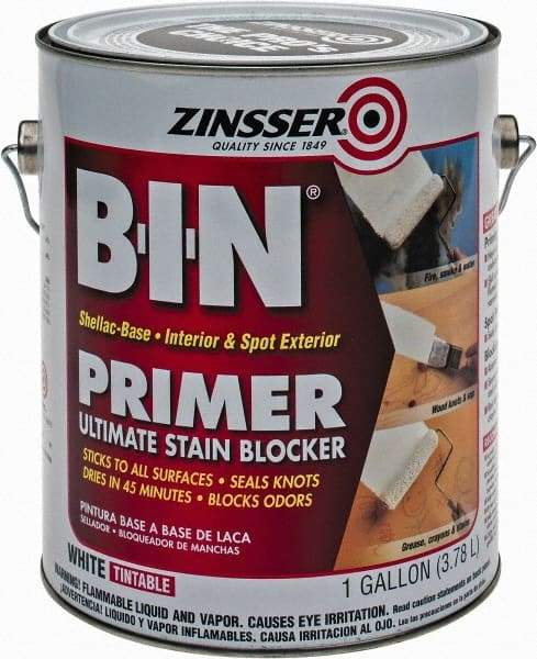 Zinsser - 1 Gal White Primer - 400 to 500 Sq Ft Coverage, 549 gL Content, Quick Drying - A1 Tooling