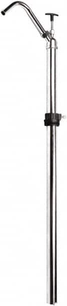 Value Collection - 3/4" Outlet, Steel Hand Operated T Handle Pump - 16 oz per Stroke, 41" OAL, For Petroleum Based Products - A1 Tooling