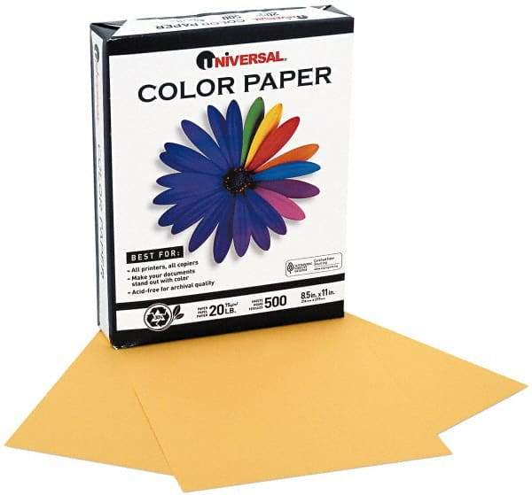 UNIVERSAL - 8-1/2" x 11" Goldenrod Copy Paper - Use with Laser Printers, Copiers, Offset Presses, Spirit Duplicators - A1 Tooling