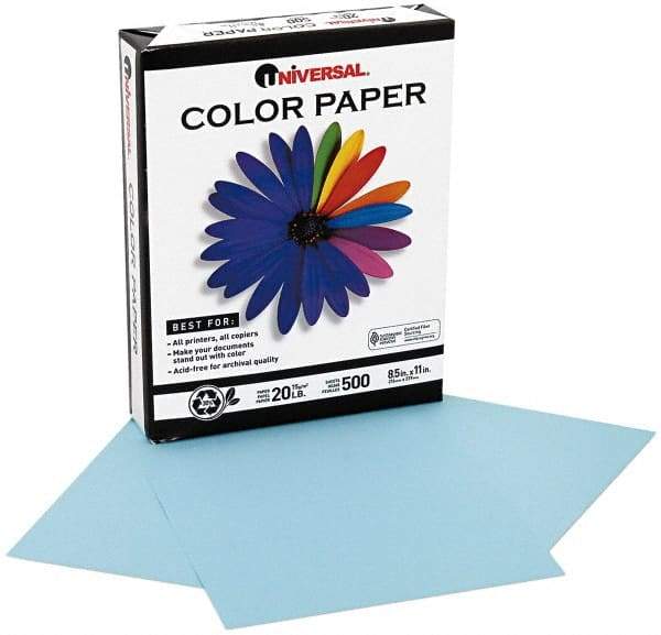 UNIVERSAL - 8-1/2" x 11" Blue Copy Paper - Use with Laser Printers, Copiers, Offset Presses, Spirit Duplicators - A1 Tooling