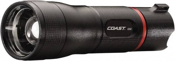 Coast Cutlery - White LED Bulb, 230 Lumens, Industrial/Tactical Flashlight - Black Aluminum Body, 3 AAA Batteries Included - A1 Tooling