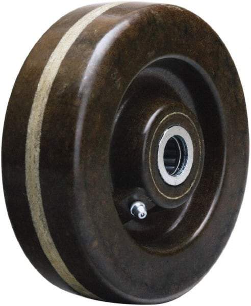 Hamilton - 6 Inch Diameter x 2 Inch Wide, Phenolic Caster Wheel - 1,200 Lb. Capacity, 2-3/16 Inch Hub Length, 5/8 Inch Axle Diameter, Straight Roller Bearing - A1 Tooling