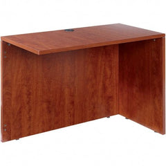 ALERA - Woodgrain Laminate Return/Bridge Shell Desk - 42" Wide x 23-5/8" Deep x 29-5/8" High, Medium Cherry - A1 Tooling