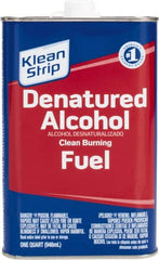 Klean-Strip - 1 Qt Denatured Alcohol - 790 gL VOC Content, Comes in Can - A1 Tooling