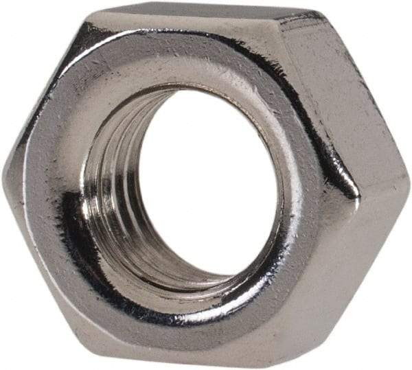 Value Collection - M7x1.00 Metric Coarse Stainless Steel Right Hand Hex Nut - 11mm Across Flats, 5.5mm High, Uncoated - A1 Tooling