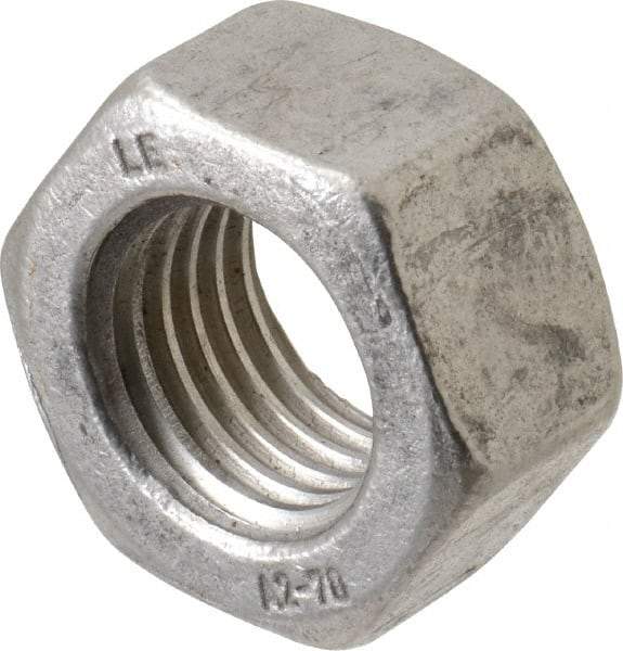 Value Collection - M30x3.50 Metric Coarse Stainless Steel Right Hand Hex Nut - 46mm Across Flats, 24mm High, Uncoated - A1 Tooling